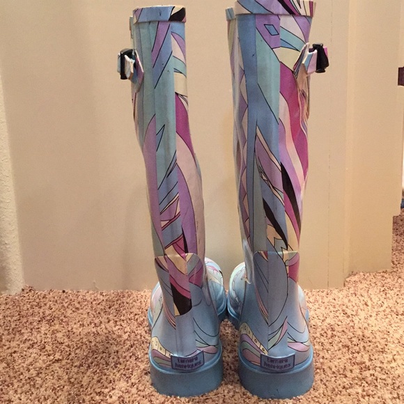 Multicolored Rain Boots - Picture 6 of 8